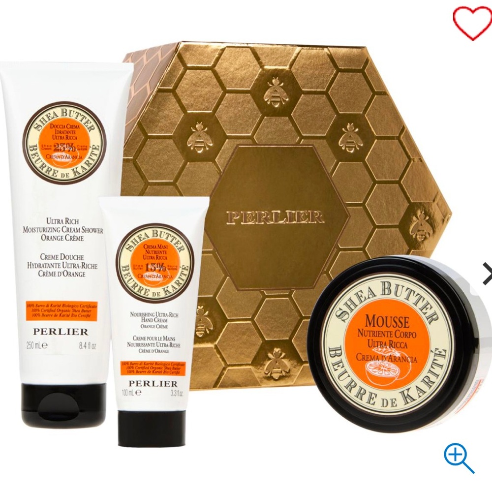 Perlier 3-piece Shea Butter Orange Creme Bath & Body Set